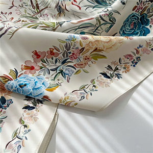 MaraSilk Pure Mulberry Silk Scarf - Square Crepe Satin MS419