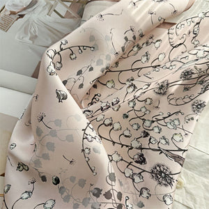 MaraSilk Pure Mulberry Silk Scarf Square Crepe Satin MS42-13