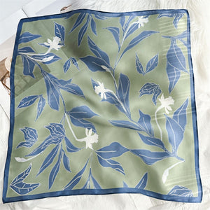 MaraSilk Pure Mulberry Silk Scarf Square Crepe Satin MS42-19