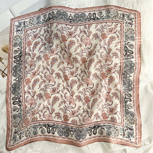 MaraSilk Pure Mulberry Silk Scarf Square Crepe Satin MS42-31