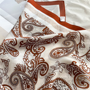 MaraSilk Pure Mulberry Silk Scarf - Square Crepe Satin MS420