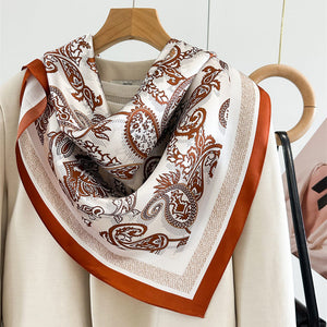 MaraSilk Pure Mulberry Silk Scarf - Square Crepe Satin MS420