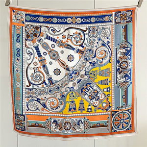 MaraSilk Pure Mulberry Silk Scarf - Square Crepe Satin MS421