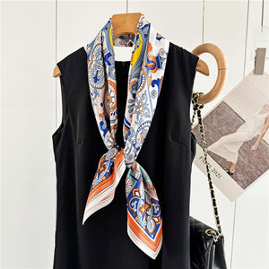 MaraSilk Pure Mulberry Silk Scarf - Square Crepe Satin MS421