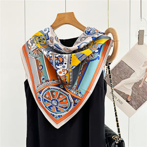 MaraSilk Pure Mulberry Silk Scarf - Square Crepe Satin MS421