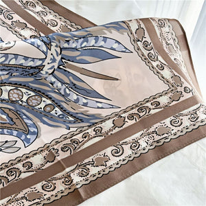 MaraSilk Pure Mulberry Silk Scarf - Square Crepe Satin MS422