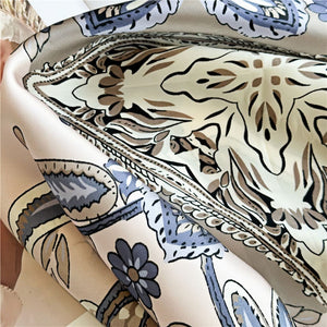 MaraSilk Pure Mulberry Silk Scarf - Square Crepe Satin MS422