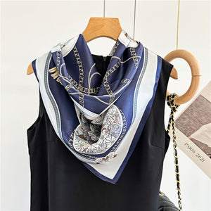 MaraSilk Pure Mulberry Silk Scarf - Square Crepe Satin MS423