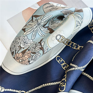 MaraSilk Pure Mulberry Silk Scarf - Square Crepe Satin MS423