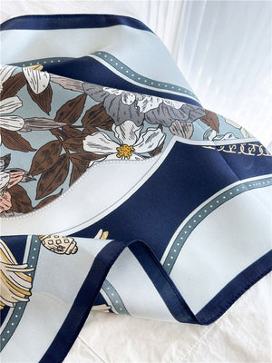 MaraSilk Pure Mulberry Silk Scarf - Square Crepe Satin MS423