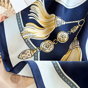 MaraSilk Pure Mulberry Silk Scarf - Square Crepe Satin MS423