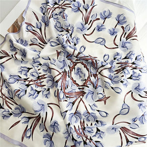 MaraSilk Pure Mulberry Silk Scarf - Square Crepe Satin MS424