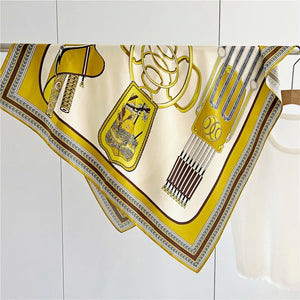 MaraSilk Pure Mulberry Silk Scarf - Square Crepe Satin MS425