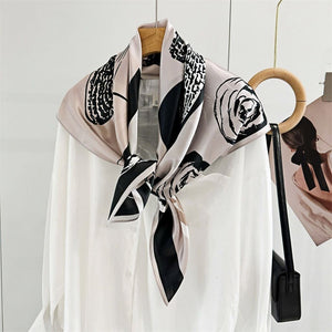 MaraSilk Pure Mulberry Silk Scarf - Square Crepe Satin MS427 34" x 34" MS42701