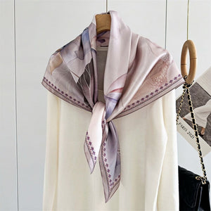 MaraSilk Pure Mulberry Silk Scarf - Square Crepe Satin MS428 34" x 34" MS42801