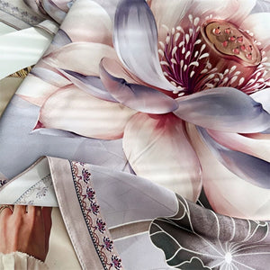 MaraSilk Pure Mulberry Silk Scarf - Square Crepe Satin MS428