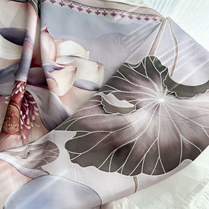 MaraSilk Pure Mulberry Silk Scarf - Square Crepe Satin MS428