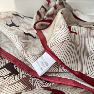 MaraSilk Pure Mulberry Silk Scarf - Square Crepe Satin MS429