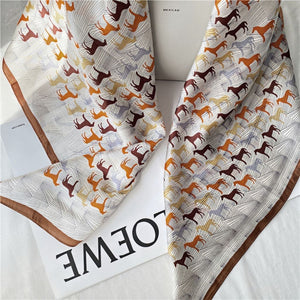MaraSilk Pure Mulberry Silk Scarf - Square Crepe Satin MS429