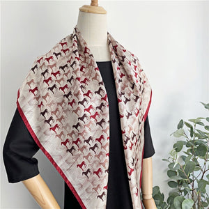 MaraSilk Pure Mulberry Silk Scarf - Square Crepe Satin MS429