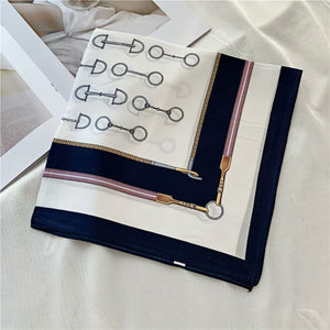 MaraSilk Pure Mulberry Silk Scarf Square Crepe Satin MS43-2