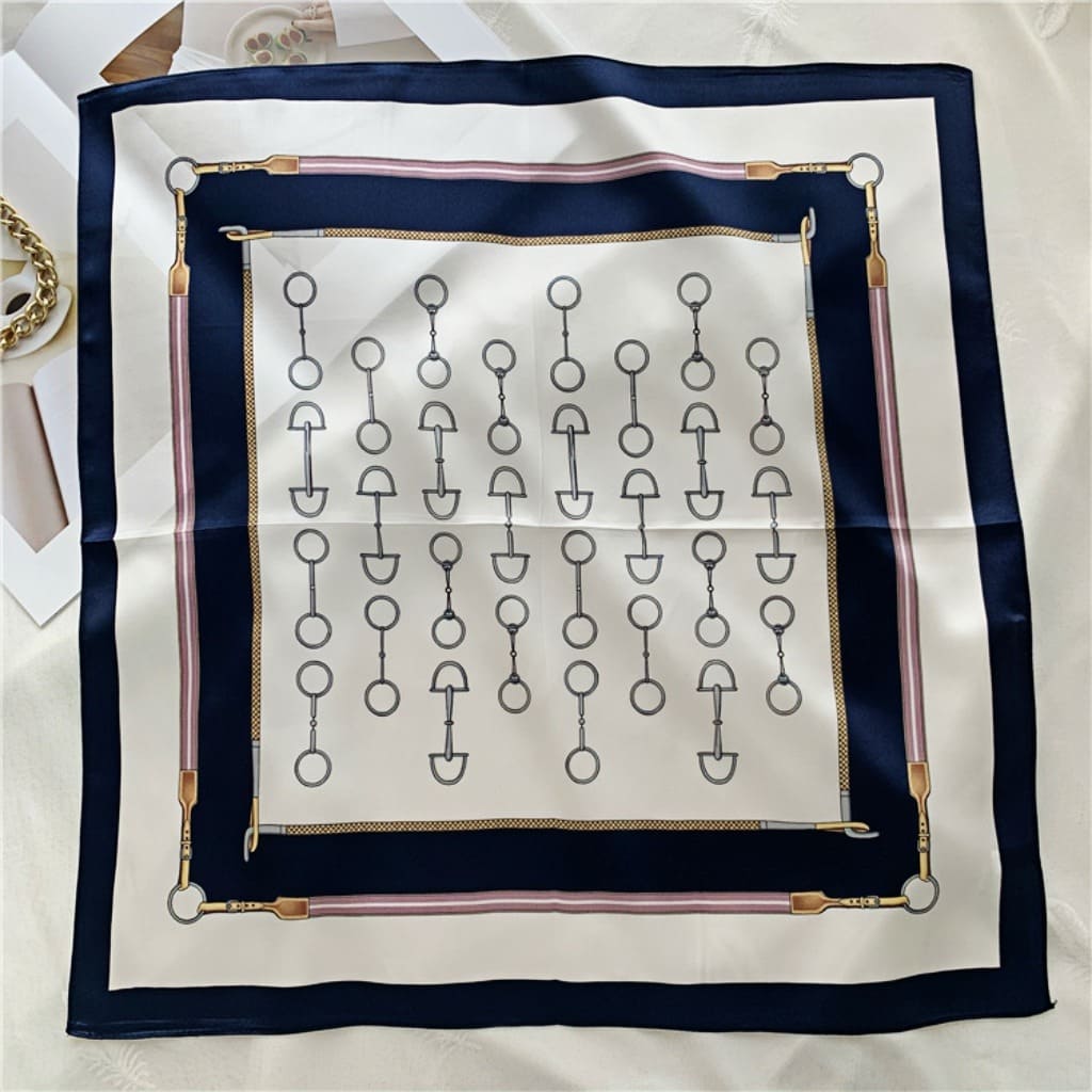 MaraSilk Pure Mulberry Silk Scarf Square Crepe Satin MS43-5