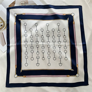 MaraSilk Pure Mulberry Silk Scarf Square Crepe Satin MS43-5