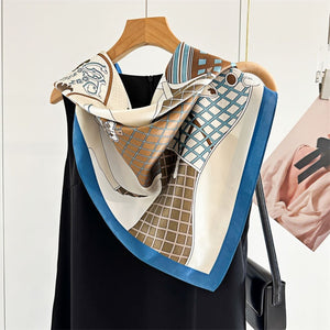 MaraSilk Pure Mulberry Silk Scarf - Square Crepe Satin MS431