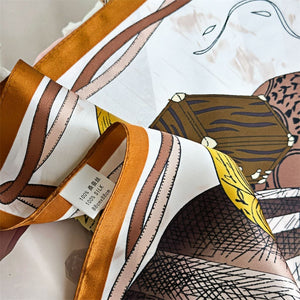 MaraSilk Pure Mulberry Silk Scarf - Square Crepe Satin MS432