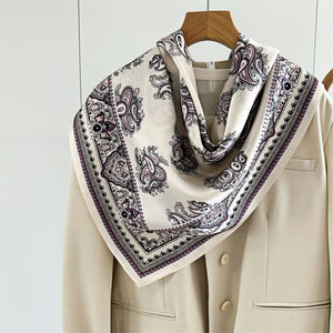 MaraSilk Pure Mulberry Silk Scarf - Square Crepe Satin MS434