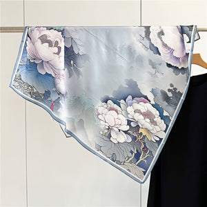 MaraSilk Pure Mulberry Silk Scarf - Square Crepe Satin MS435