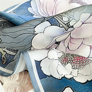 MaraSilk Pure Mulberry Silk Scarf - Square Crepe Satin MS435