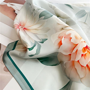 MaraSilk Pure Mulberry Silk Scarf - Square Crepe Satin MS436