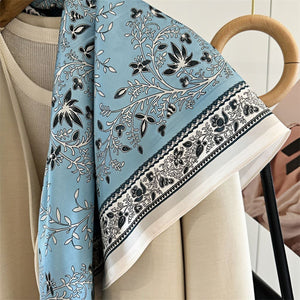 MaraSilk Pure Mulberry Silk Scarf - Square Crepe Satin MS437