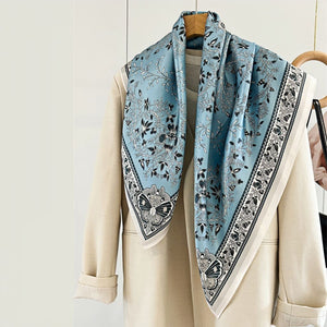 MaraSilk Pure Mulberry Silk Scarf - Square Crepe Satin MS437