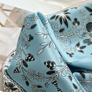 MaraSilk Pure Mulberry Silk Scarf - Square Crepe Satin MS437