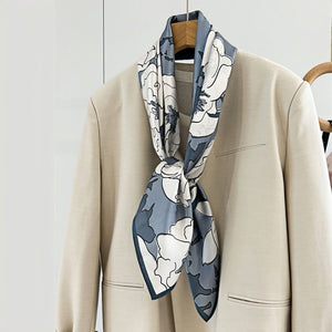 MaraSilk Pure Mulberry Silk Scarf - Square Crepe Satin MS438