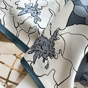 MaraSilk Pure Mulberry Silk Scarf - Square Crepe Satin MS438