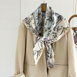 MaraSilk Pure Mulberry Silk Scarf - Square Crepe Satin MS439