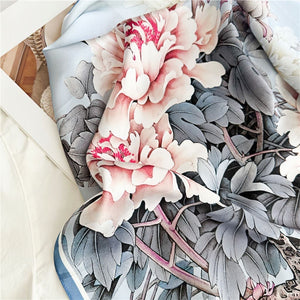 MaraSilk Pure Mulberry Silk Scarf - Square Crepe Satin MS440