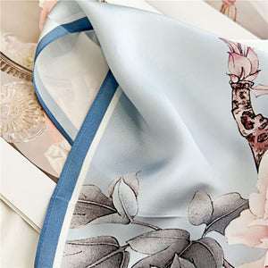 MaraSilk Pure Mulberry Silk Scarf - Square Crepe Satin MS440