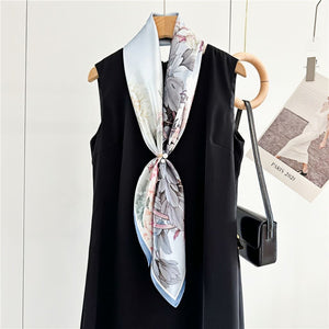 MaraSilk Pure Mulberry Silk Scarf - Square Crepe Satin MS440