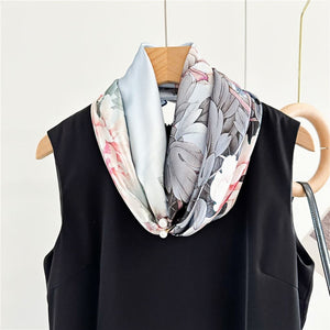 MaraSilk Pure Mulberry Silk Scarf - Square Crepe Satin MS440