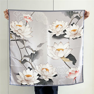 MaraSilk Pure Mulberry Silk Scarf - Square Crepe Satin MS441