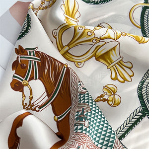 MaraSilk Pure Mulberry Silk Scarf - Square Crepe Satin MS442