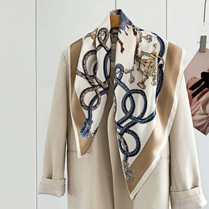 MaraSilk Pure Mulberry Silk Scarf - Square Crepe Satin MS442