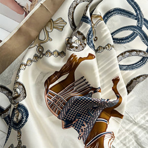 MaraSilk Pure Mulberry Silk Scarf - Square Crepe Satin MS442