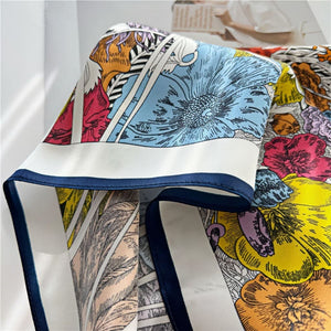 MaraSilk Pure Mulberry Silk Scarf - Square Crepe Satin MS443