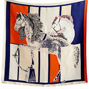 MaraSilk Pure Mulberry Silk Scarf - Square Crepe Satin MS444