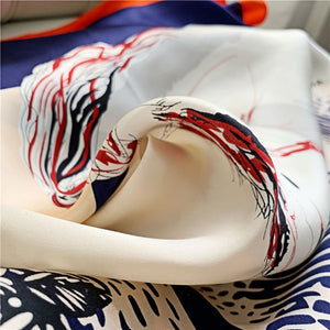 MaraSilk Pure Mulberry Silk Scarf - Square Crepe Satin MS444